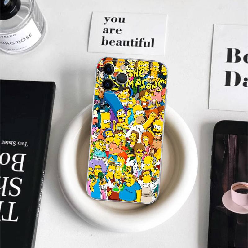 

Funny Cartoon S-Simpsons For IPhone 17 Air 16 Pro Max 15 14 13 12 11 Plus Phone Case iPhone 14 pro