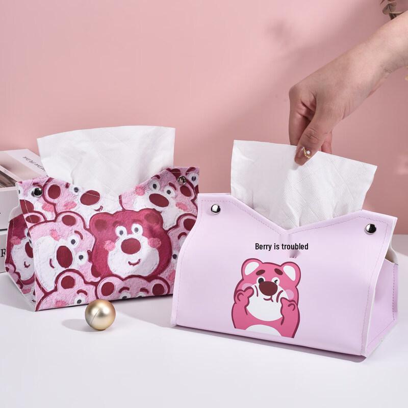 Cute Strawberry Bear Tissue Box