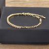 Nidin Classic 5 Colors Bracelets Fashion Paperclip Link Chain Light Luxury Zircon Charm Bangle Women Jewelry Party Fine Gift