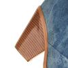 Fashion Women Fashion Wedges Denim Knee High Boots High Heel Cowboy Boots Slip On Autumn Winter Boots Women Botas Altas Plataforma Mujer