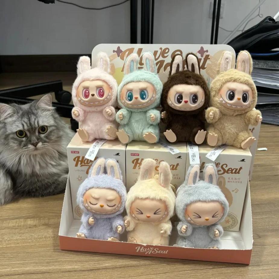 Labubu V2 Monster Box Toys,macaroon II,vinyl Dolls Blind Box Models,key Chains, Gifts Table decorations,Christmas Gifts for Ing Ornament