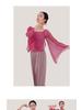 Women's Mesh Long Sleeve Dance Top - Body Shaping, Autumn/Winter, Classical Chinese Style