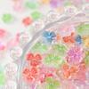 50Pcs 3D Flowers For Nails Charms Ice Translucent Gradient Blossom Manicure Art Flower Luminous Decoration For Nails Design