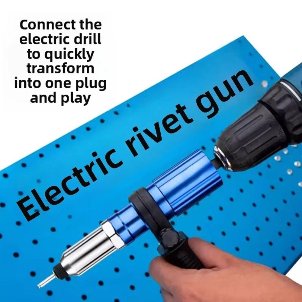 Aluminum Zinc Zinc Alloy Cordless Rivet Nut Stapler Drill Adapter Pull Rivet Tool  Industrial Applications
