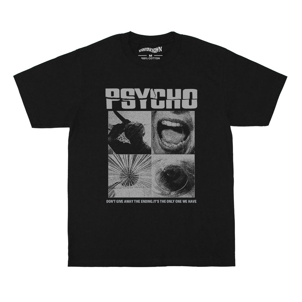 Alfred Hitchcock Psycho TShirt Horror Movie The Birds Rear Window Vertigo Men Summer Cotton Clothing Short Sleeves Shirt