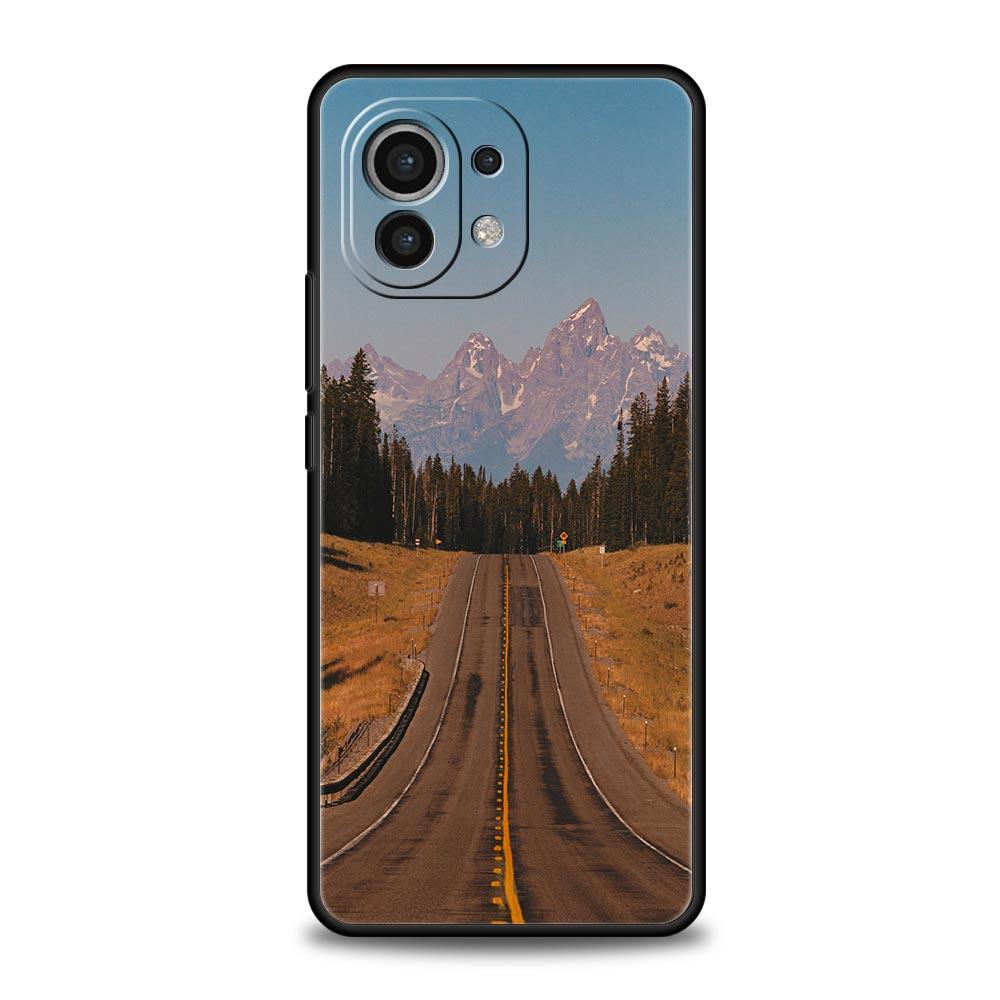On The Road Scenery Phone Case For Xiaomi Mi 17 15T 15 14 14T 13T 12T Pro 12 13 Lite 5G 11T Poco X6 X7 X5 Pro Soft Cover