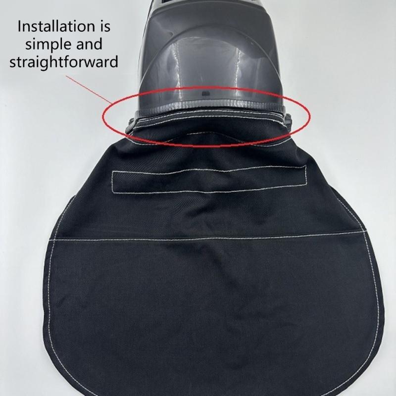 Industrial Welding Helmet Protective Cap Ergonomic Push In Clip Design Leather Fabric Construction Wide Coverage