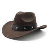 Västra Regioner Cowboyhatt Herr- Och Damull Topphatt Etnisk Stil Tibetansk Cowboyhatt