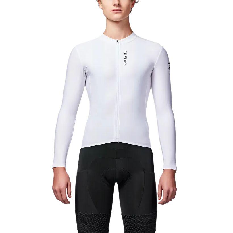

DECATHLON VAN RYSEL Racer 2 Series Comfortable and Warm Long Sleeve Road Cycling Suit Unisex Snow White/Smoky Black M-175/92A
