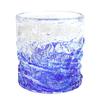 Kubakasa Ryukyu Glass Rock Glass - Okinawa Souvenir - Firefly Coral Glass - Blue - Glow-in-the-Dark