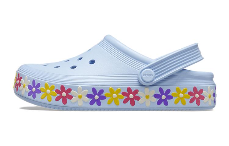 Crocs Comfortable Slip Resistant Abrasion Resistant Slip Resistant Abrasion Resistant Children s Sandals Blue Kids  209067-4NS 27-28