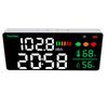 Decibel Meter 11in LED Display Wall Mounted Desktop Sound Level 30-130dB Noise Tester Time Temperature Humidity for Home Studio Factory Classroom