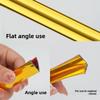 1pc 118.11inX1.18in Self-Adhesive Wall Corner Decor Strip Anti-collision Mirror Wall Sticker Internal External Corner Decor