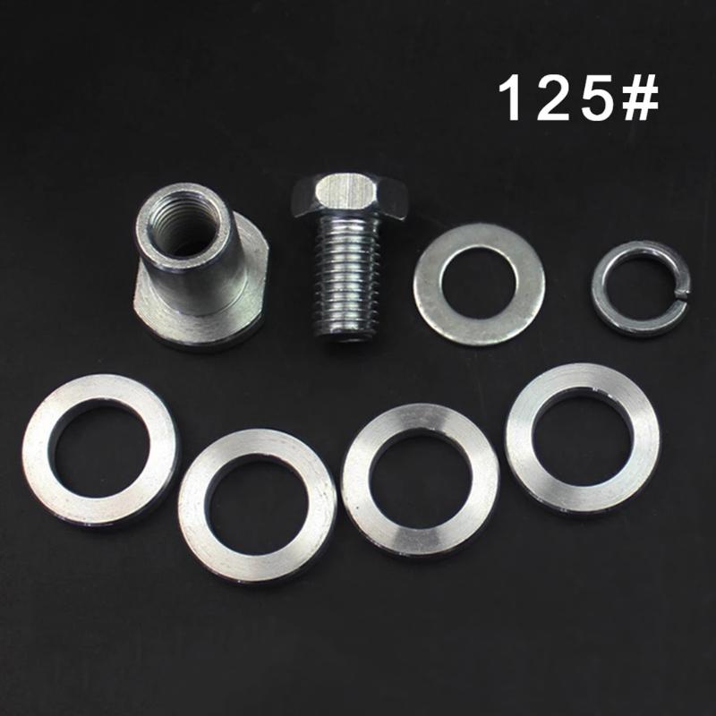 M10 M14 Angle Grinder to Grooving Machine Adapter 100/125 Type Lock Nuts Flange Inner Outer Kit for Slotting Conversion