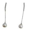 Zhuji Freshwater Baroque Pearl Long Earrings