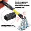 9Pieces Magnetic Tip Long Hex Head Allen Wrenches Drill Bit Set H 1.5 to H10 Impact Screwdriver Bit with 1/4Inch Shank