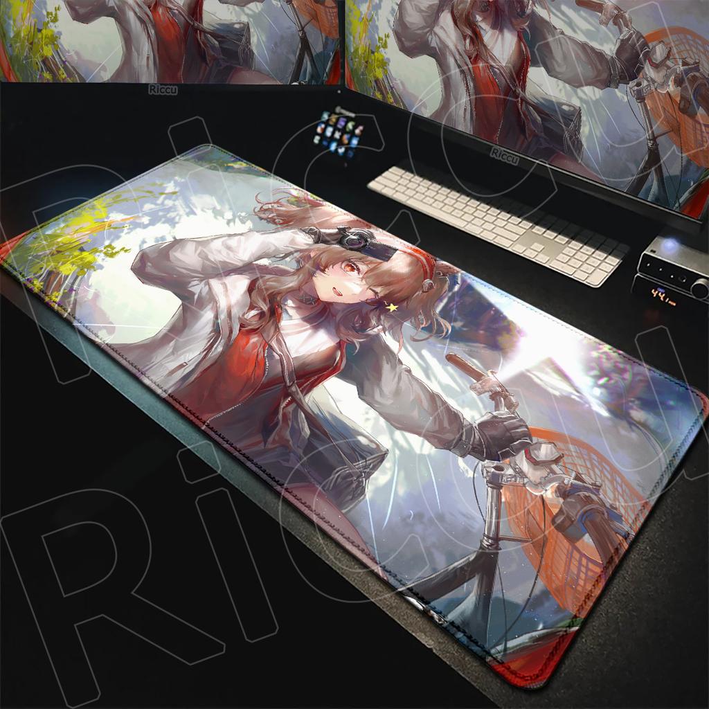 Rutschfeste Gummi-Büro-Laptop-Schreibtischmatten Große Game Arknights Endfield Kawaii-Mädchen Gilberta Mauspads 900x400mm PC-Zubehör