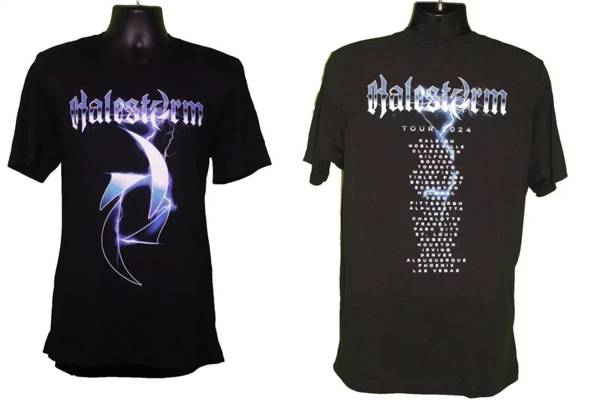 Halestorm band 2 side black men and women T Shirt 3XL