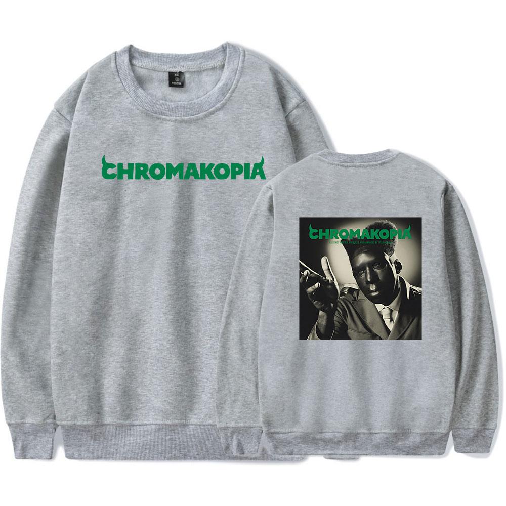 Chromakopia Oversized Hoodie Women Men O-neck Long Sleeve Crewneck Sweatshirt Casual Tracksuit Clothes