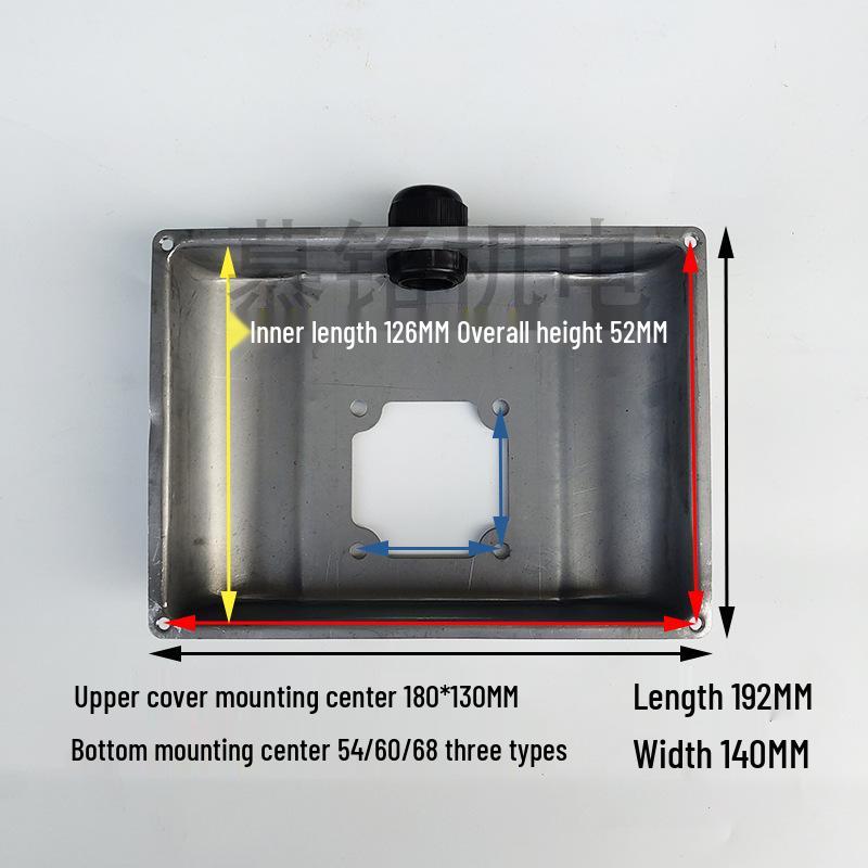 

Single-Phase Motor Capacitor Protective Shell with Double Capacitor Box Sheet metal capacitor box install 54*54