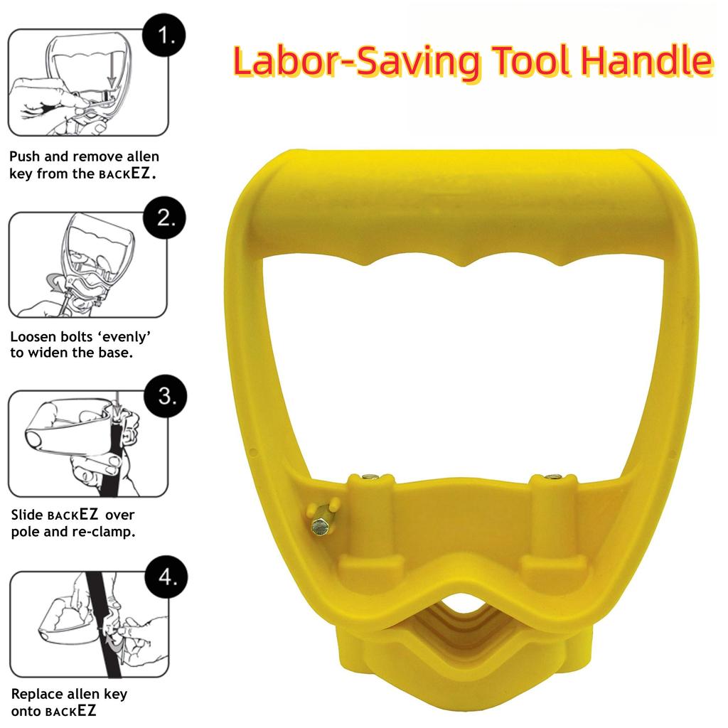 Shovel or Rake Labor-saving Handle Attachment Shovel Work with Garden Shovels Rakes, D Grip Ergonomic Handle Replacement