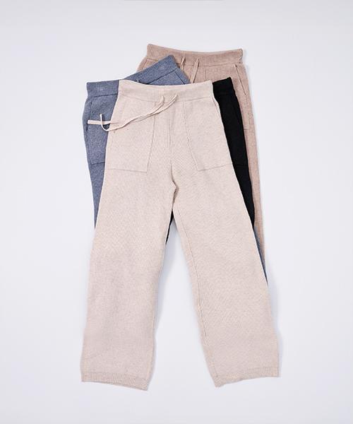210EDIT Women'S Fluffy Straight Pants_Zd4Sp540_Mbe