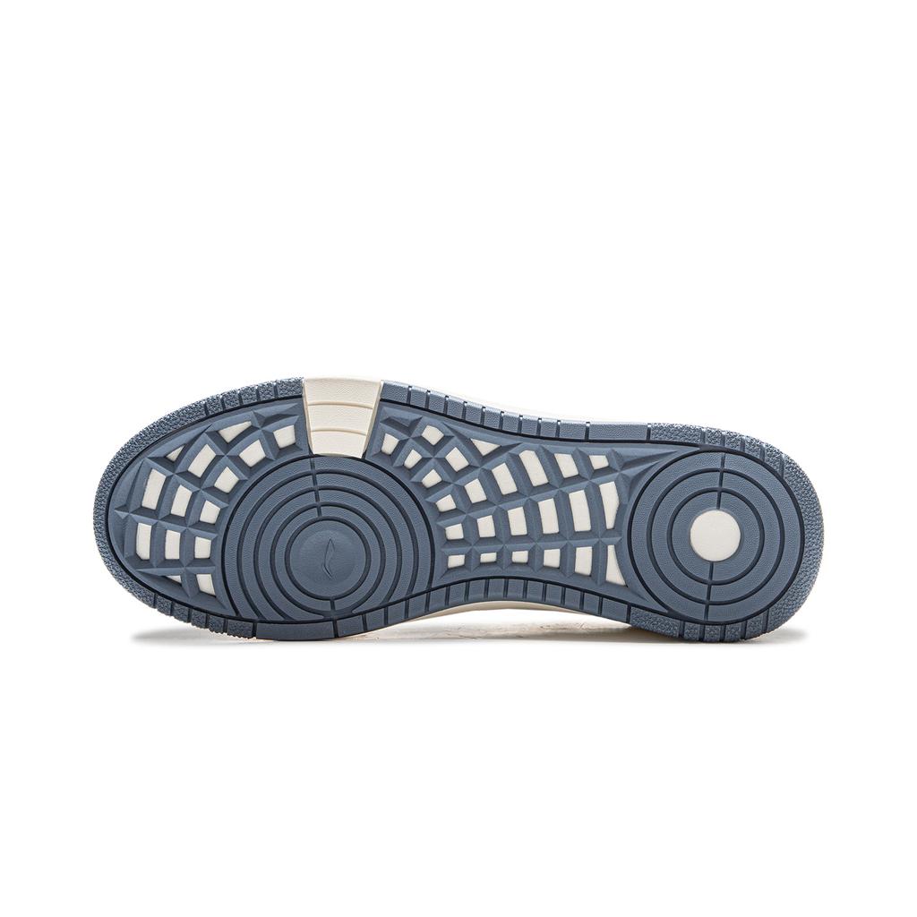 new LiNing Tianji Soft Slip Resistant Abrasion Resistant Shock Absorbers Low Top Skateboard Shoes Men's White Blue