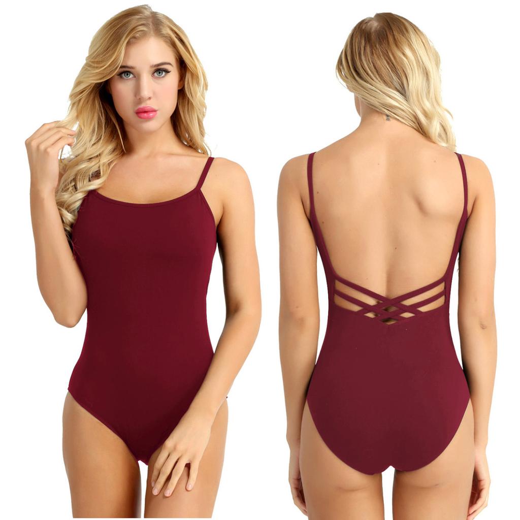ACSUSS Girls Athletic Spaghetti Straps Crisscross Back Gymnastics Leotard Ballet Dancewear ACSUSS Girls Athletic Spaghetti Straps Crisscross Back Gymnastics Leotard Ballet Dancewear