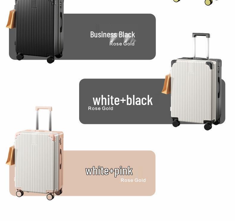 20" Vintage Durable Trolley Suitcase - Large Capacity Travel Case for Students