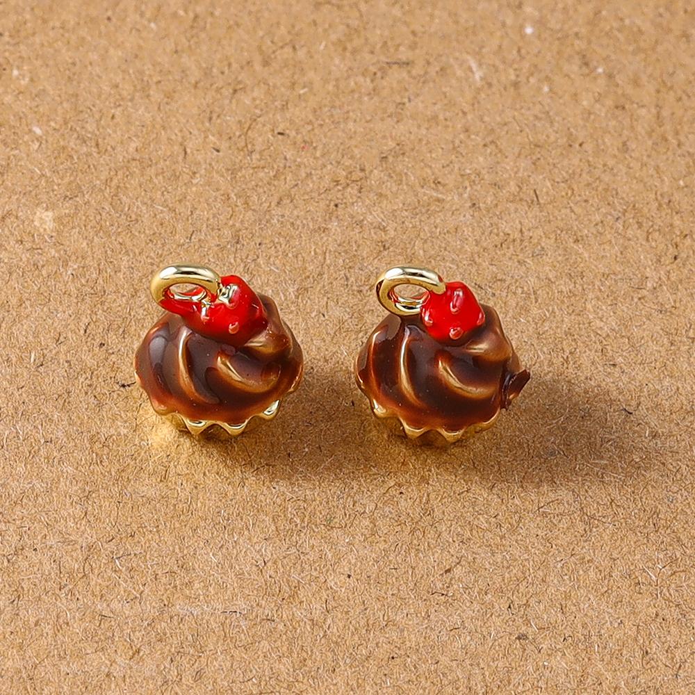 5pcs Cute Cofffee Cup Charms Cake Chocolate Doughnut Pendants for Making Earrings Necklace DIY Jewelry Accessories Supplies