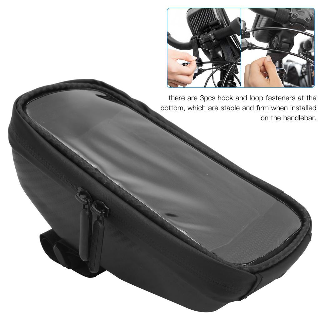6in Mobile Phone Touch Screen Front Beam Bag Waterproof Saddle Pipe Cycling Accessories