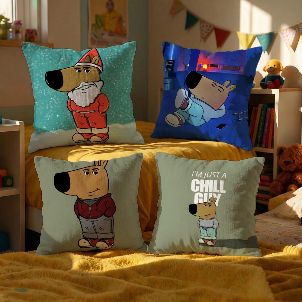 Character Chill Guy Cushion Cover Decorative Cushions Covers Cover Sofa X Pillow Piece X X Pillowcase