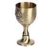 Flower Embossed Vintage Wine Cup Metal Chalice Cup Goblets & Chalices Communion Cups  Church Use