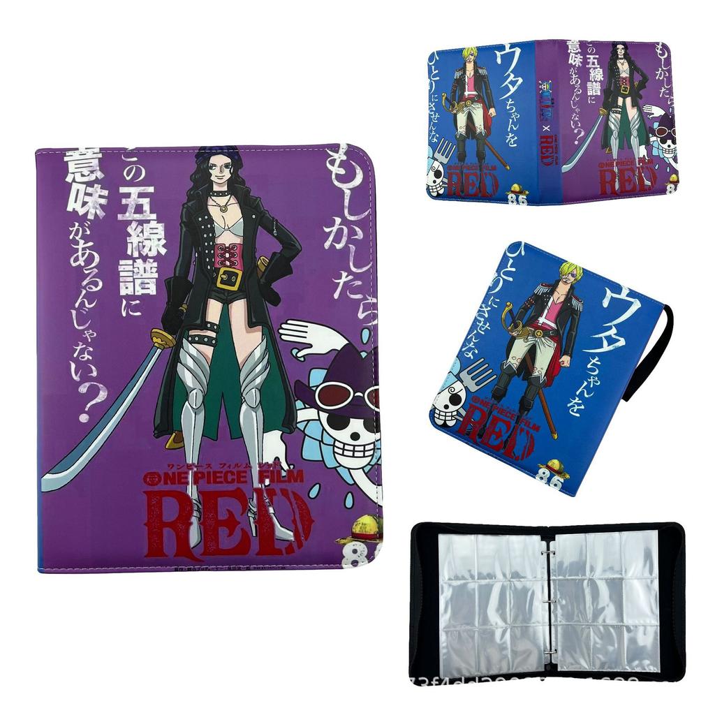 One Piece Boa Hancock Card Binder PU Leather Zip Large Capacity Anime Trading Card Holder