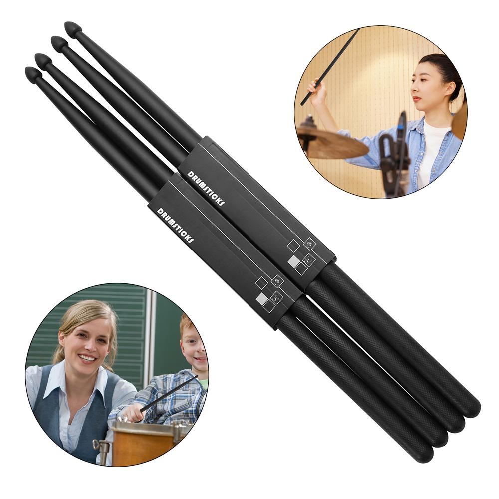 New 5A Percussion Accessories Nylon Drumsticks Musical Instrument Plastic Drum Sticks Professional