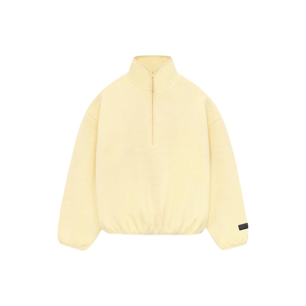 Fear of God Essentials Nylon Half Zip Mockneck Garden Yellow Men Tops 202SP244271F