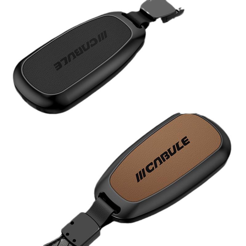 2020 Ideal One Key Case: Premium Metal & Leather, Full Coverage, Easy Install, No Screws.