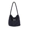 Korean INS-Style Canvas Shoulder Bag: Artistic Handbag for Women