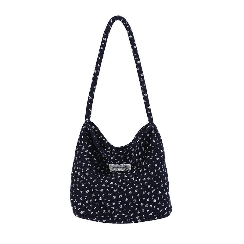 Korean INS-Style Canvas Shoulder Bag: Artistic Handbag for Women