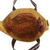 Kusguru Japan Women's Shoulder Tote Bag, Cat Print, 247518, Mustard