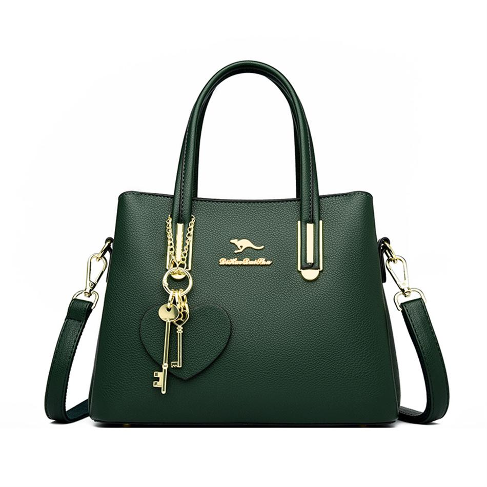 New Large Capacity Shoulder Crossbody Bags for Women  Brand Designer Purses and Handbags Leather Vintage Messenger HandBags