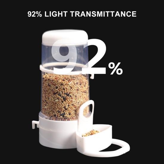 Bird Feeder Automatic Parrot Cage Food Dispenser Easy Installation Convenient Feeding Box Pet Bird Supplies