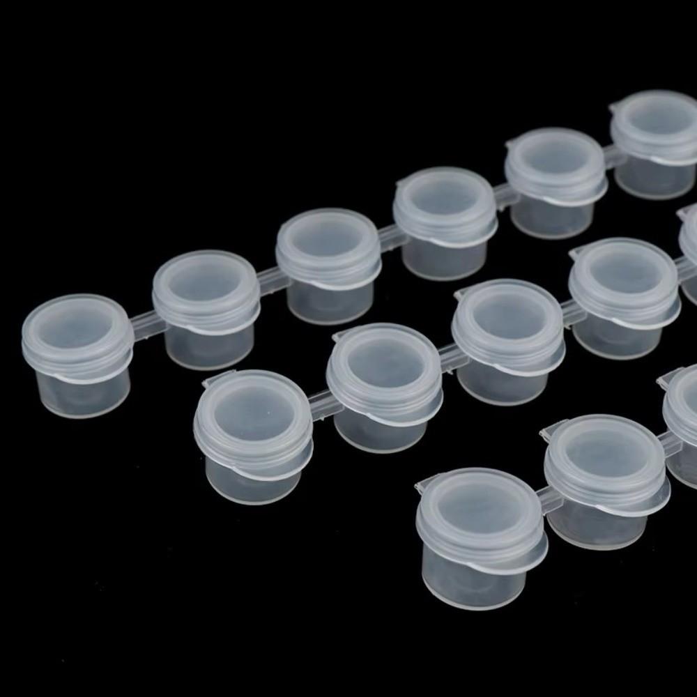5Strips 2/3/5ml 2ml/3ml/5ml Empty Paint Cup Refillable Paint Pot for Paintings Art