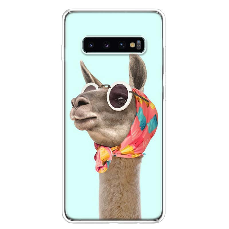 Cute Cartoon Giraffe Animal Cover Phone Case For Samsung Galaxy A51 A71 A50 A70 A40 A30 A20E A10 A41 A31 A21S A11 A01 A6 A8 + A7