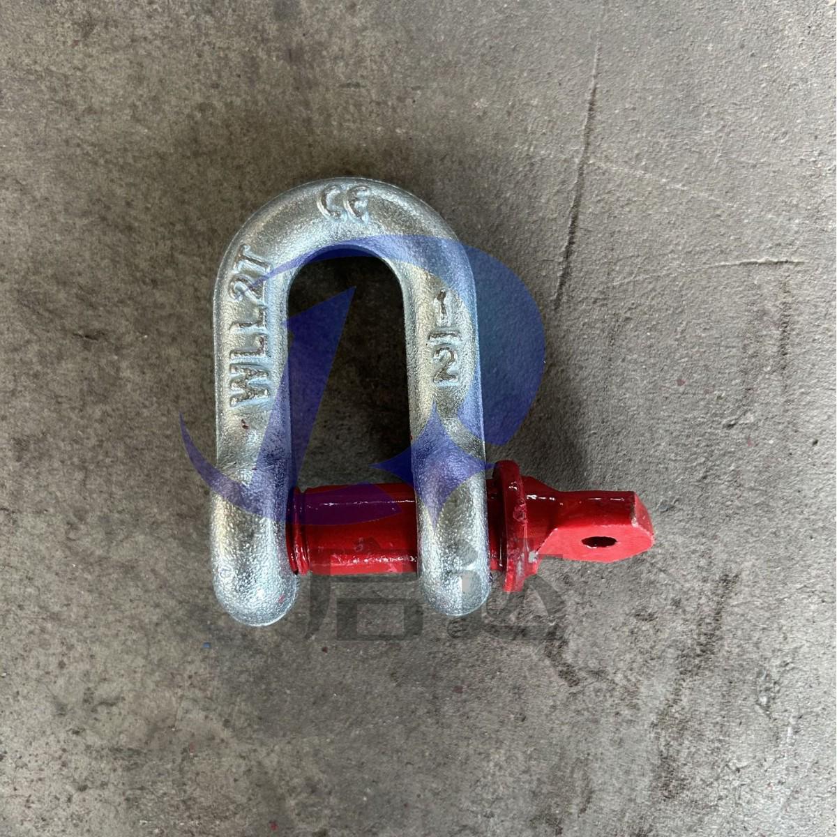 In Stock G210 D-Type Shackle Without Nut, High-Definition Load-Bearing U-Type Shackle 2T Without Nut