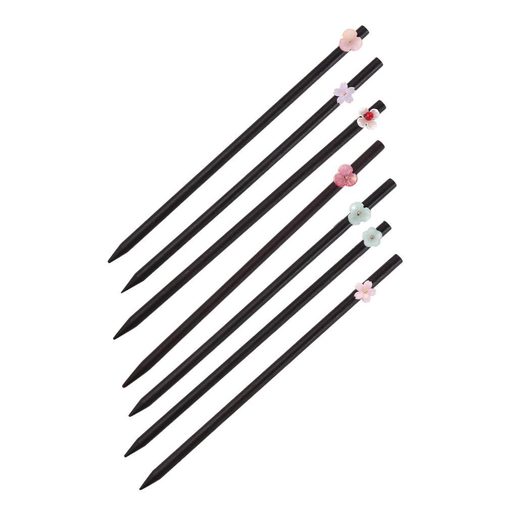 Headwear Hanfu Vintage Disk Hair Simple Wooden Hairpin Flower Hairpins Hair Accessories Hair Sticks