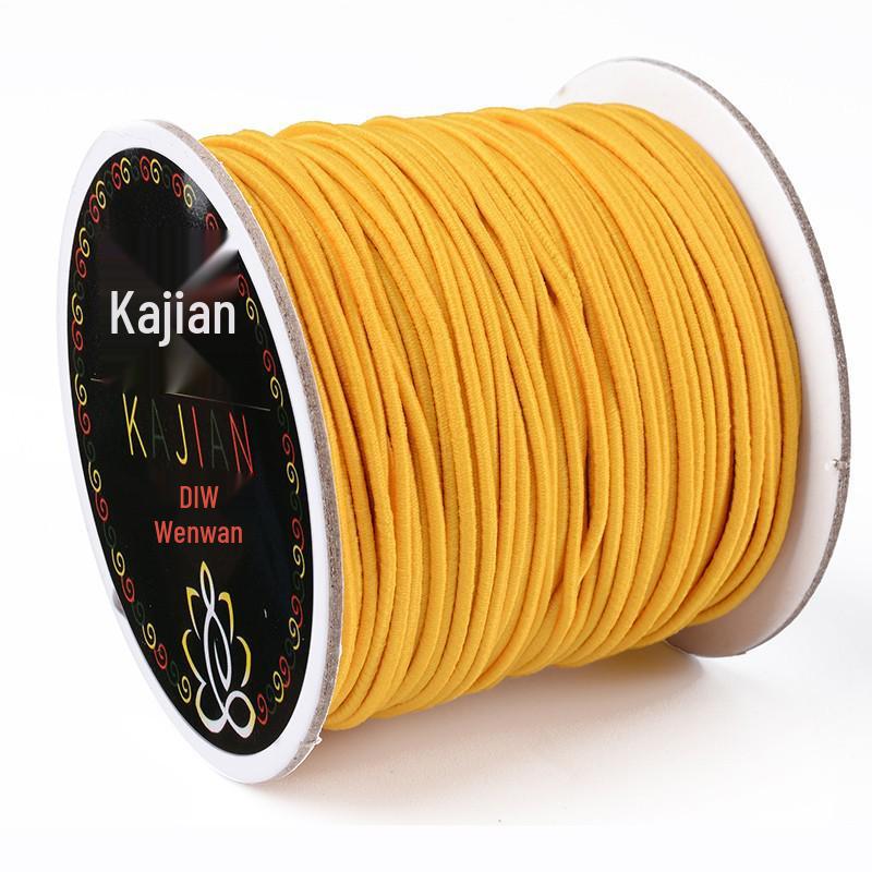 

Вэньвань Эластичная нить для изготовления кристальных браслетов и бусин Будды своими руками 0.8mm/~50m золотисто-желтый