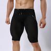 Summer Style Shorts Breathable Mesh Men Tight Beach Shorts Men Sport Knee Length Board Shorts Beach Wear