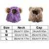 Soft Pet Lion Hat Breathable Cat Wig Hat Lion Mane Wig Cap Hat  Cosplay Party