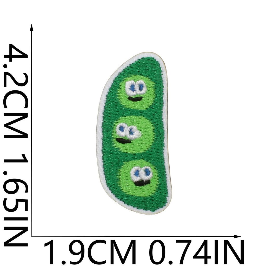 Orange Banana Embroidery Cloth Sticker Rose Patch Sticker Clothes Decoration Cute Cartoon Fruit Cloth Sticker Computer Embroidery Label